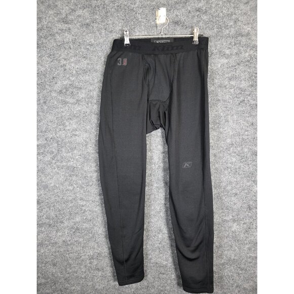 Klim Base Layer Pants Mens Medium Black Aggressor 3.0 Thermal Snowmobile Moto - Picture 1 of 8